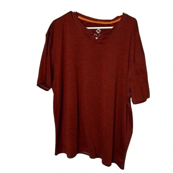 MTL LAB,Project Raw, men XXL t shirt . Red , short sleeve, detail  trim, EC - Picture 2 of 15